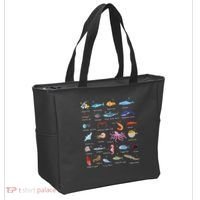 A Z Ocean Life Exploration Sea Creatures Alphabet Tote Bag thumb 2