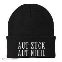 All Zuck Or All Nothing In Latin Aut Zuck Aut Nihil Beanie thumb 0