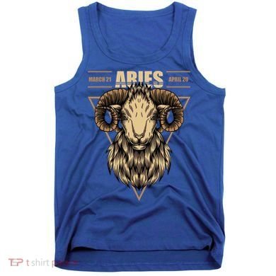 Aries Zodiac Sign Symbol Astrology Dates Tank Top