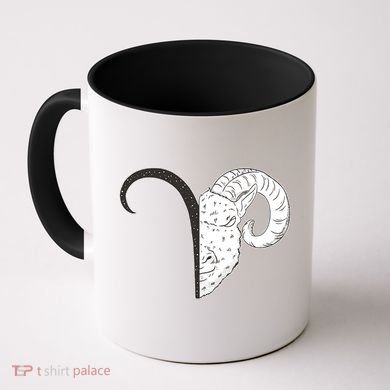 Aries Zodiac Symbol Birthday Gift Coffee Mug