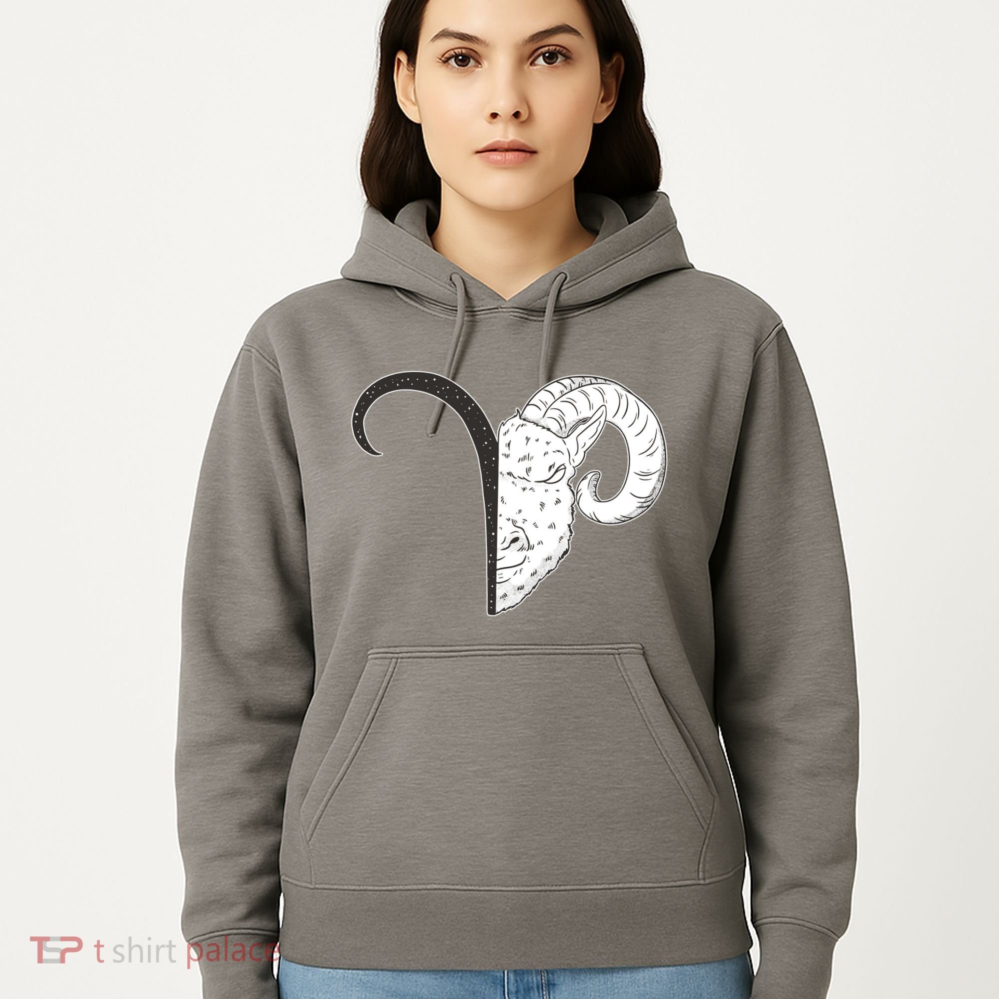 Aries Zodiac Symbol Birthday Gift Hoodie