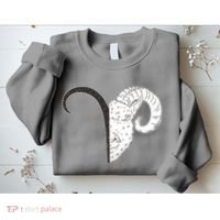 Aries Zodiac Symbol Birthday Gift Sweatshirt thumb 2