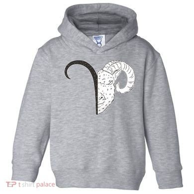 Aries Zodiac Symbol Birthday Gift Toddler Hoodie