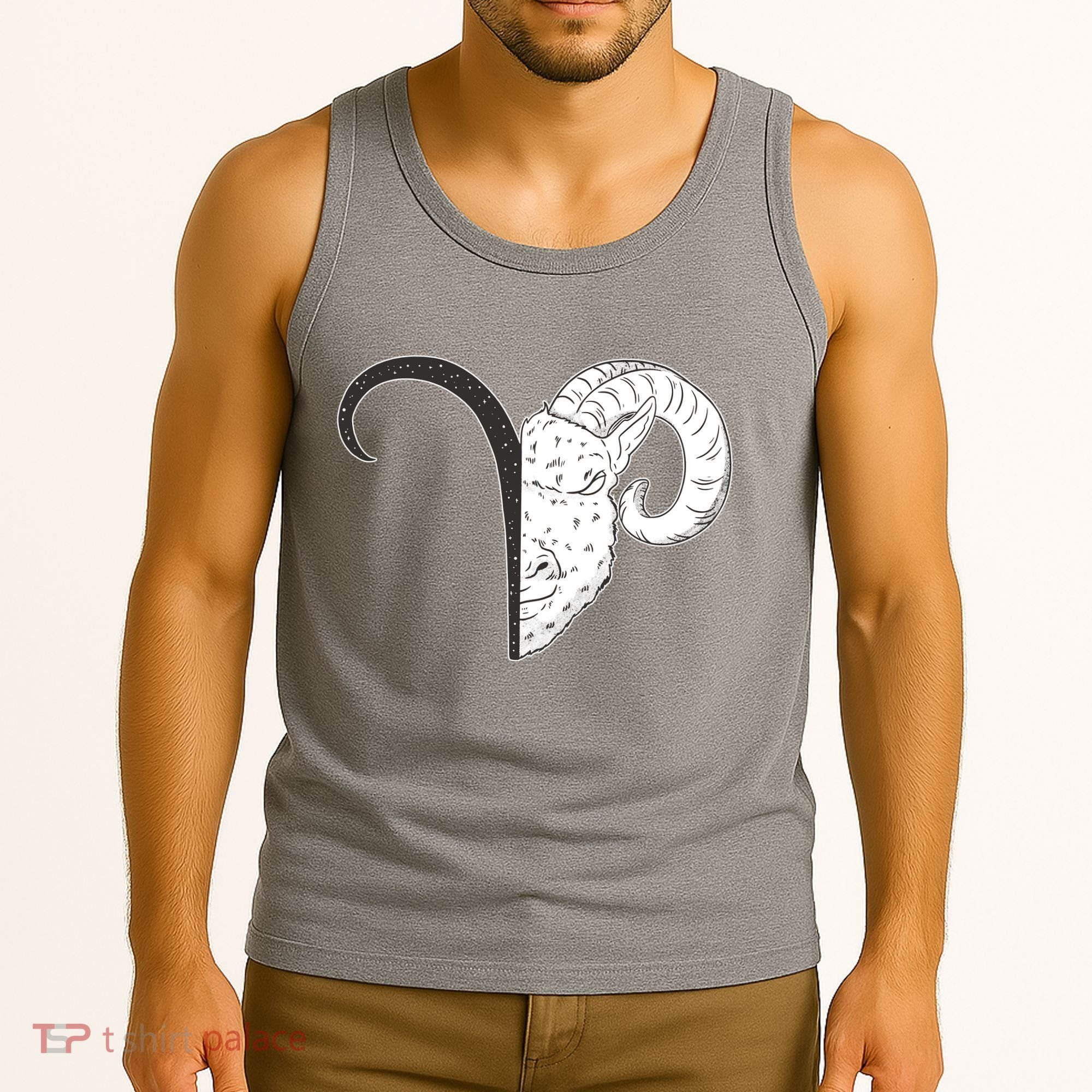 Aries Zodiac Symbol Birthday Gift Tank Top
