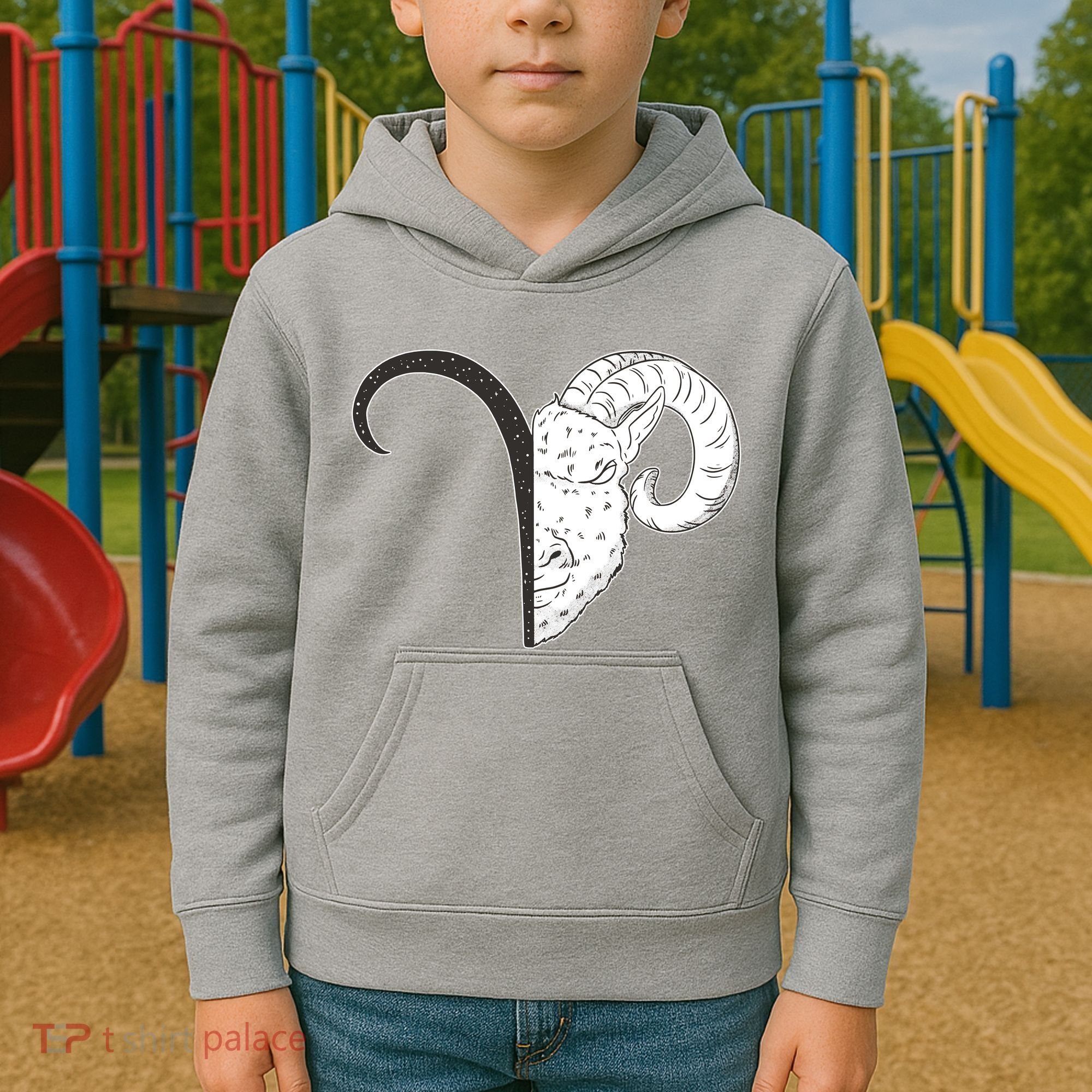 Aries Zodiac Symbol Birthday Gift Kids Hoodie