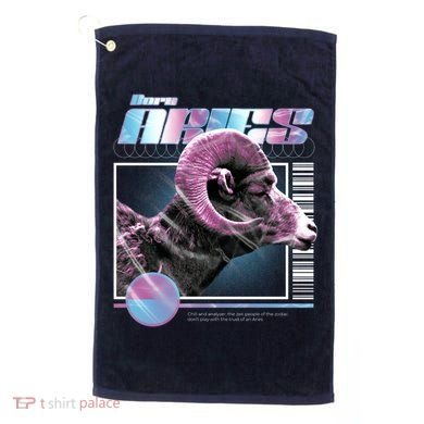 Aeries Zodiac Sign Golf Towel