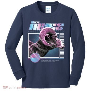Aeries Zodiac Sign Kids Long Sleeve Shirt