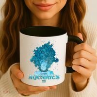 Aquarius Zodiac Woman Coffee Mug thumb 3