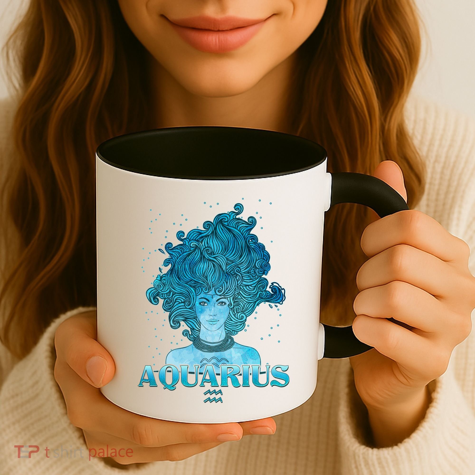 Aquarius Zodiac Woman Coffee Mug