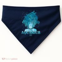 Aquarius Zodiac Woman USA-Made Doggie Bandana thumb 0