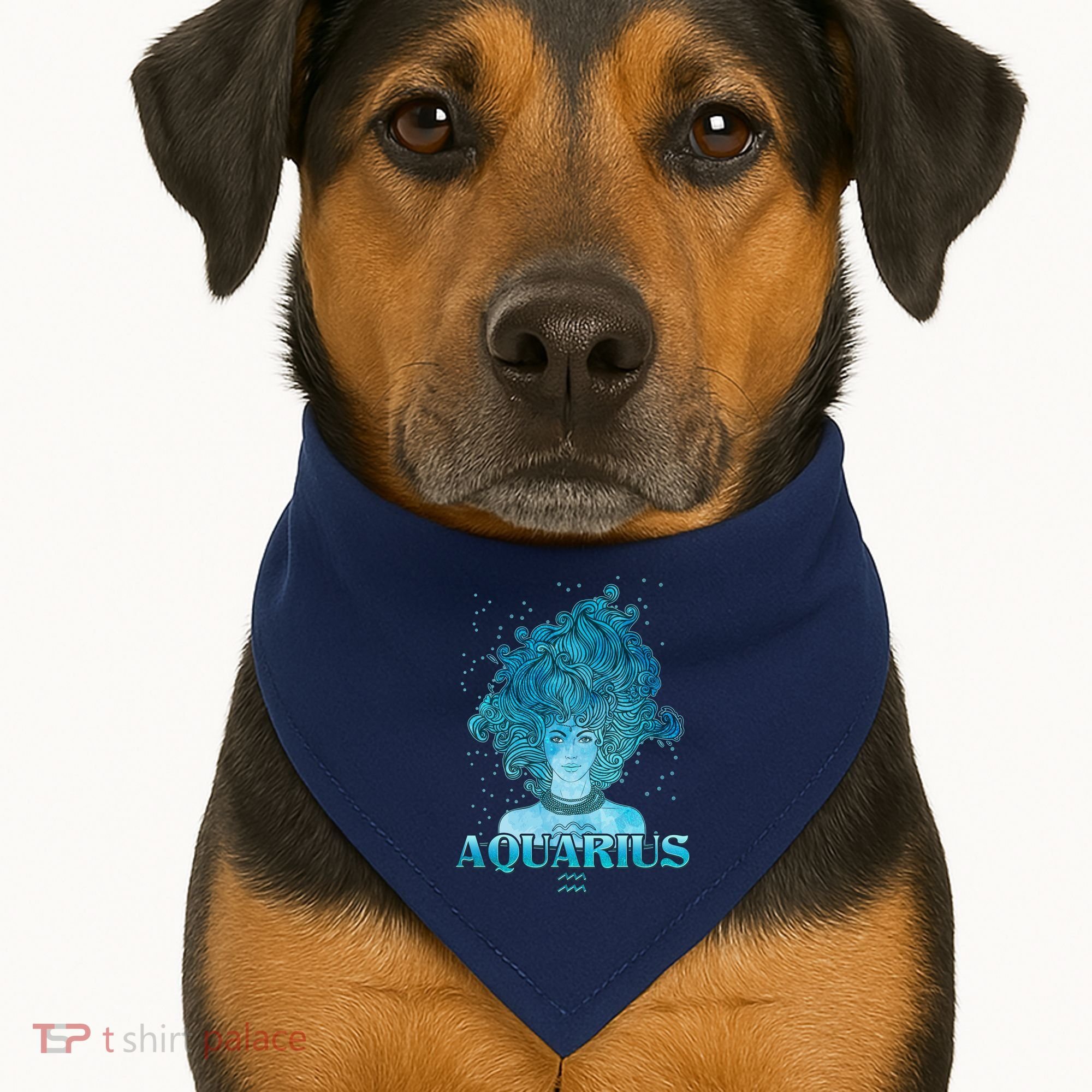 Aquarius Zodiac Woman USA-Made Doggie Bandana