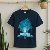 Aquarius Zodiac Woman T-Shirt thumb 2