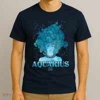 Aquarius Zodiac Woman T-Shirt thumb 3