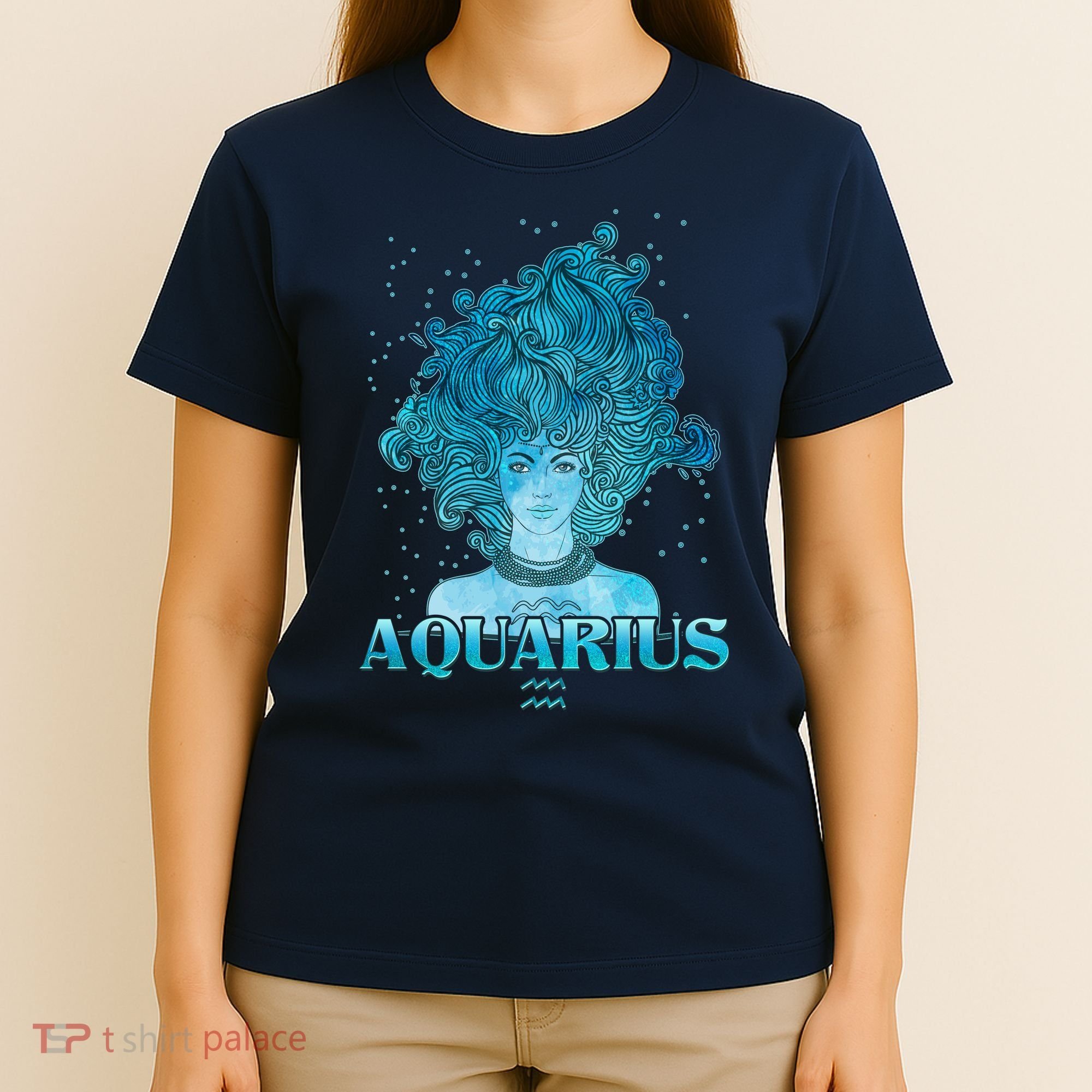 Aquarius Zodiac Woman T-Shirt