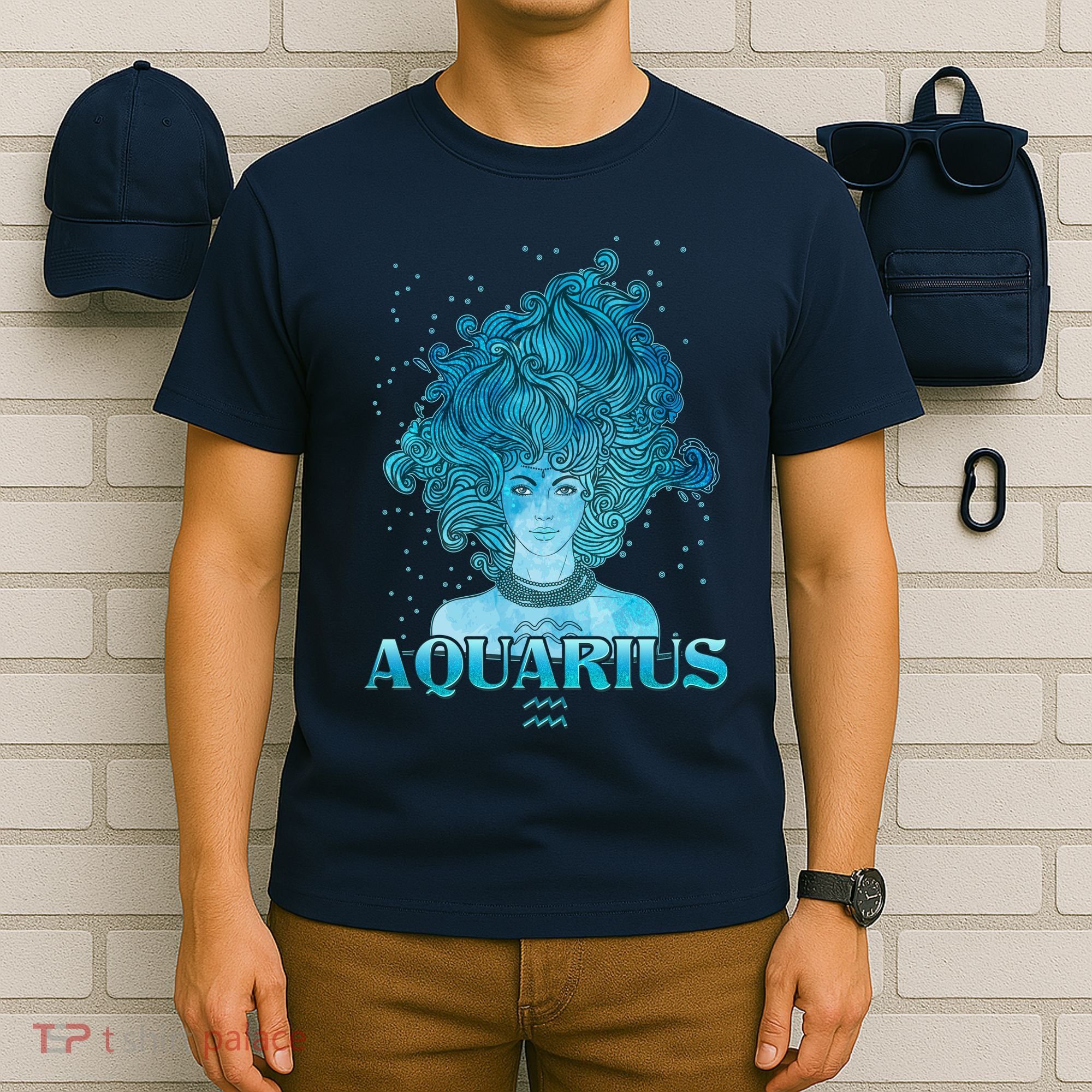 Aquarius Zodiac Woman T-Shirt