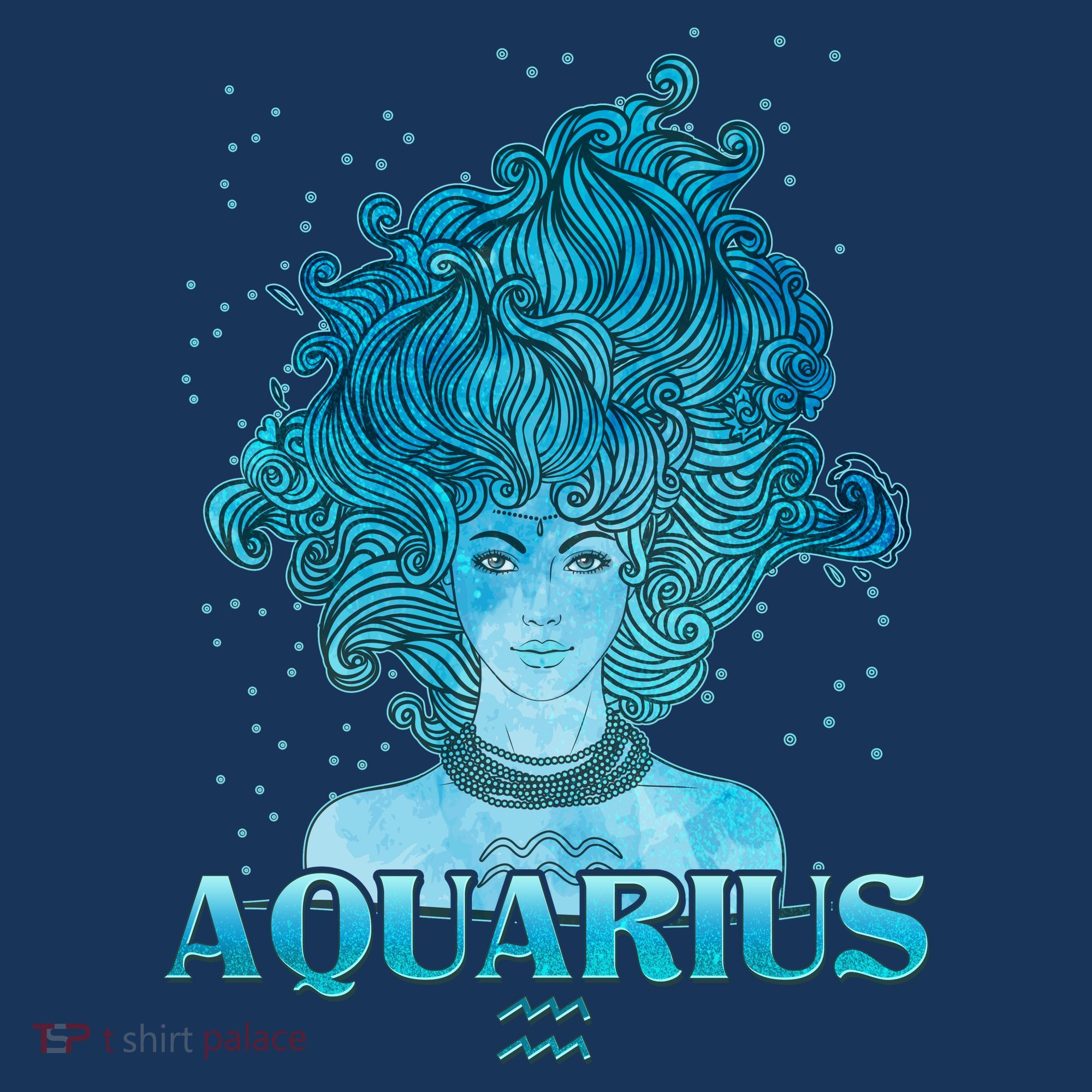 Aquarius Zodiac Woman T-Shirt