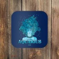 Aquarius Zodiac Woman Coaster thumb 0