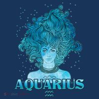 Aquarius Zodiac Woman Women's Hoodie thumb 2