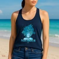 Aquarius Zodiac Woman Women's Tank Top thumb 2
