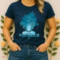 Aquarius Zodiac Woman Women's T-Shirt thumb 2