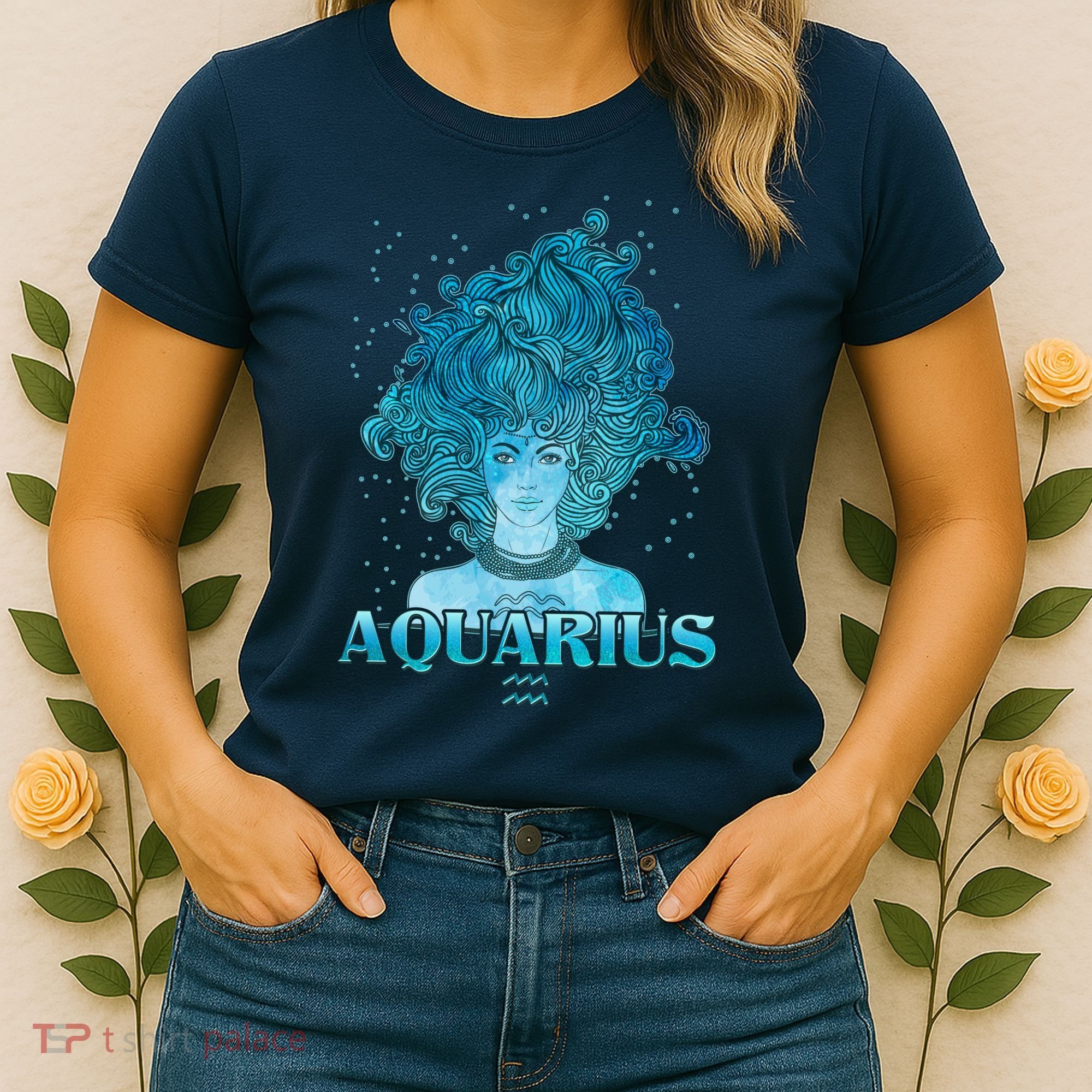Aquarius Zodiac Woman Women's T-Shirt
