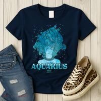 Aquarius Zodiac Woman Women's T-Shirt thumb 3
