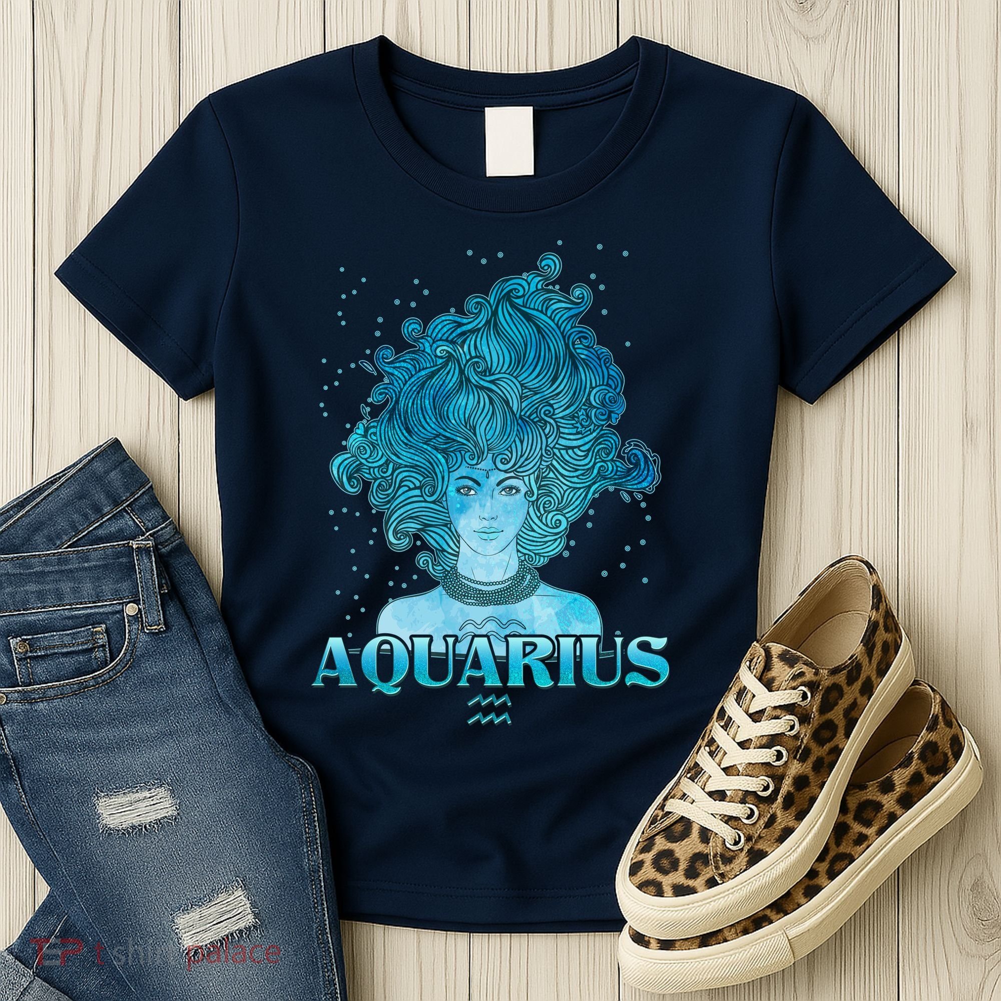 Aquarius Zodiac Woman Women's T-Shirt
