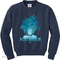 Aquarius Zodiac Woman Kids Sweatshirt thumb 0