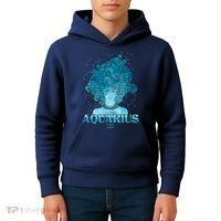 Aquarius Zodiac Woman Kids Hoodie thumb 4