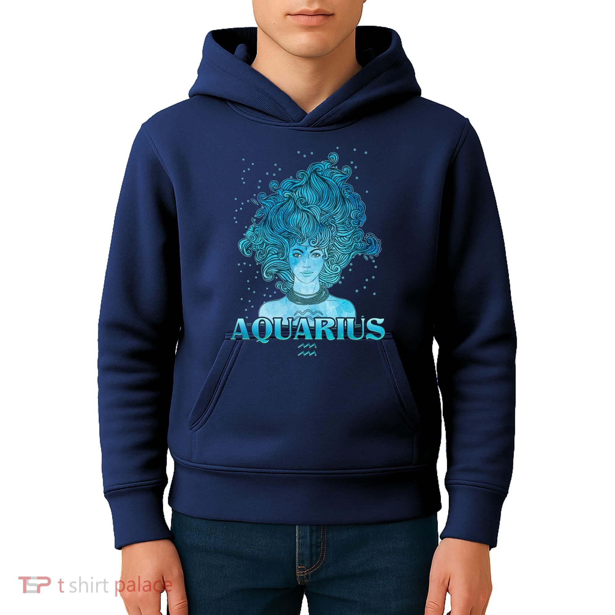 Aquarius Zodiac Woman Kids Hoodie