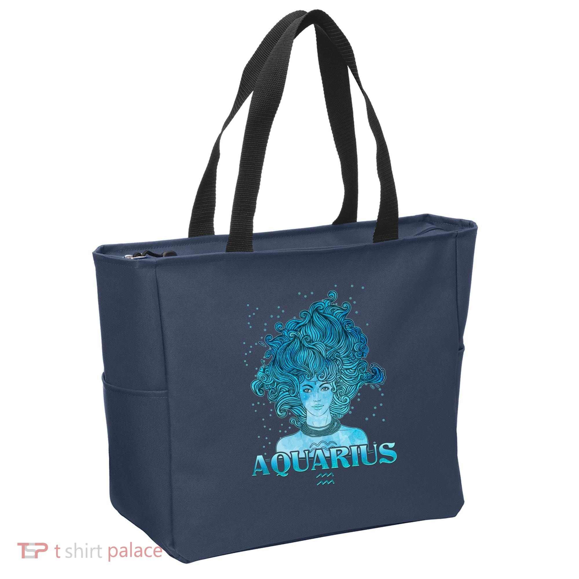 Aquarius Zodiac Woman Tote Bag