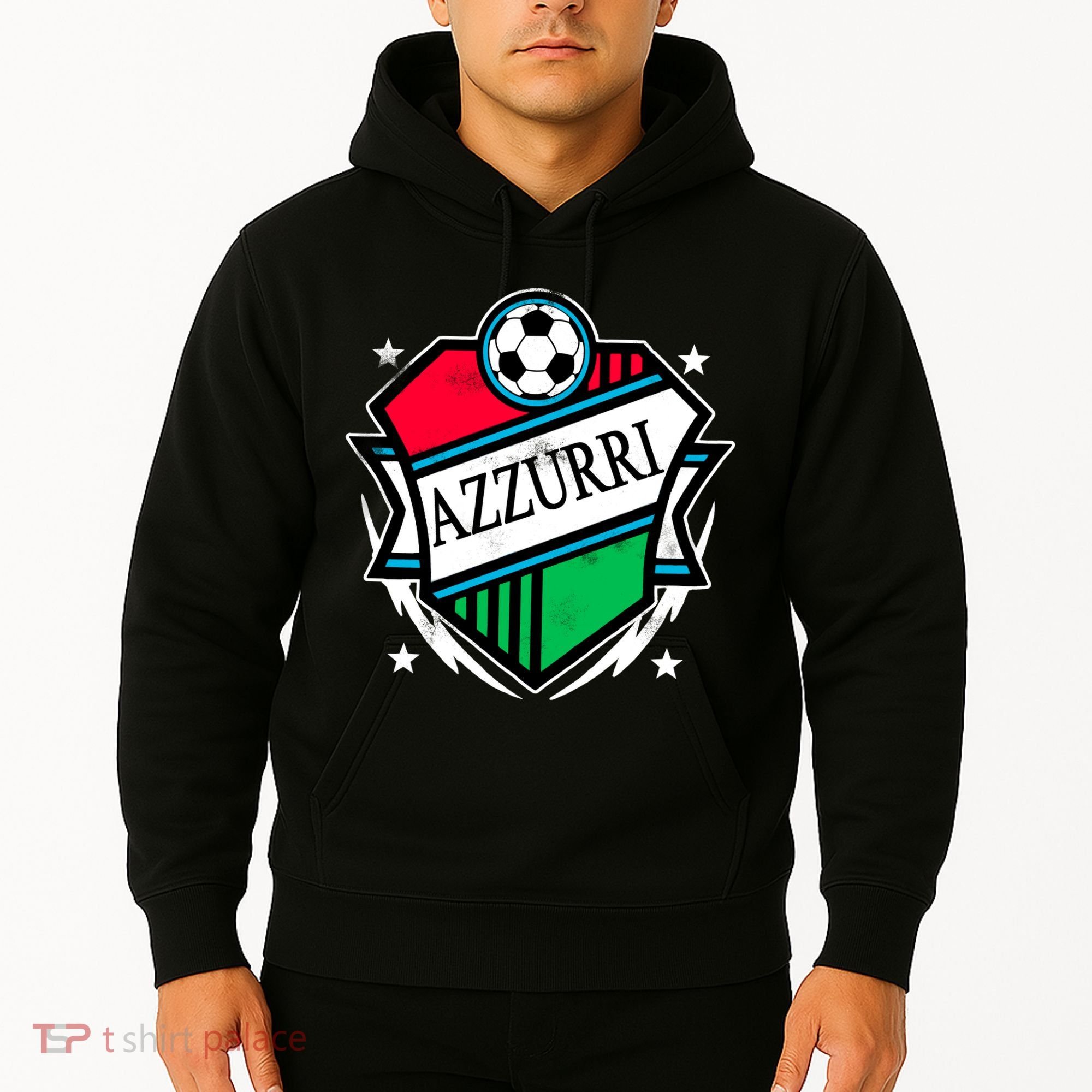 Azzurri Italy Soccer Fan Hoodie