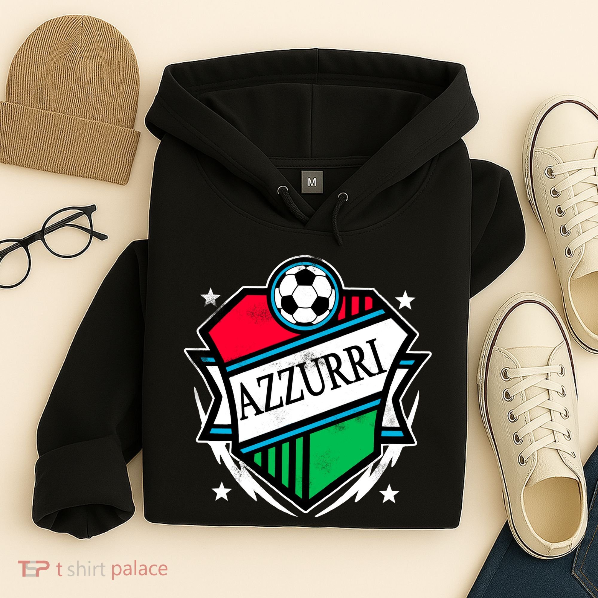 Azzurri Italy Soccer Fan Hoodie