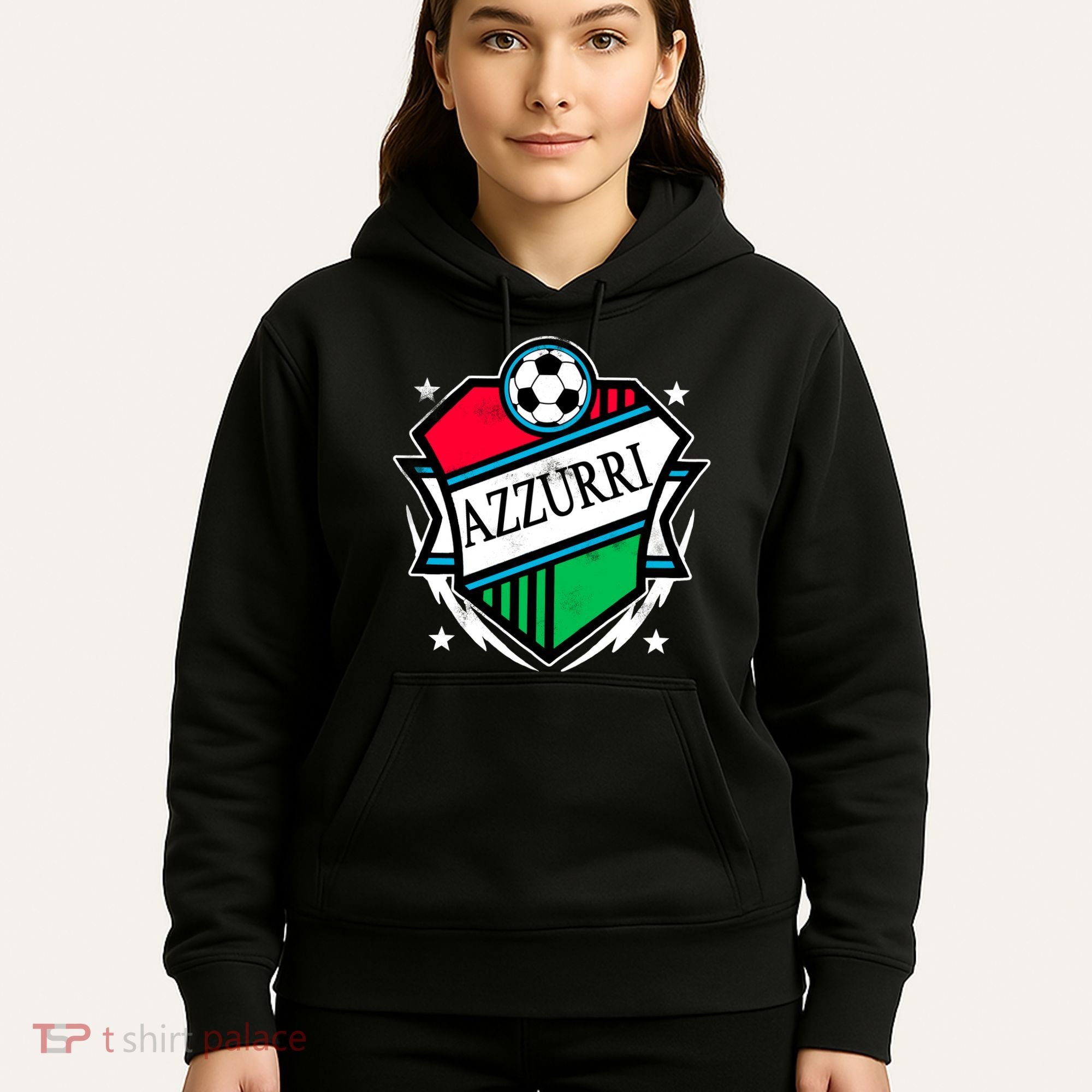 Azzurri Italy Soccer Fan Hoodie