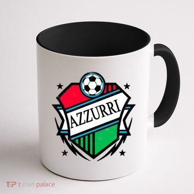 Azzurri Italy Soccer Fan Coffee Mug back