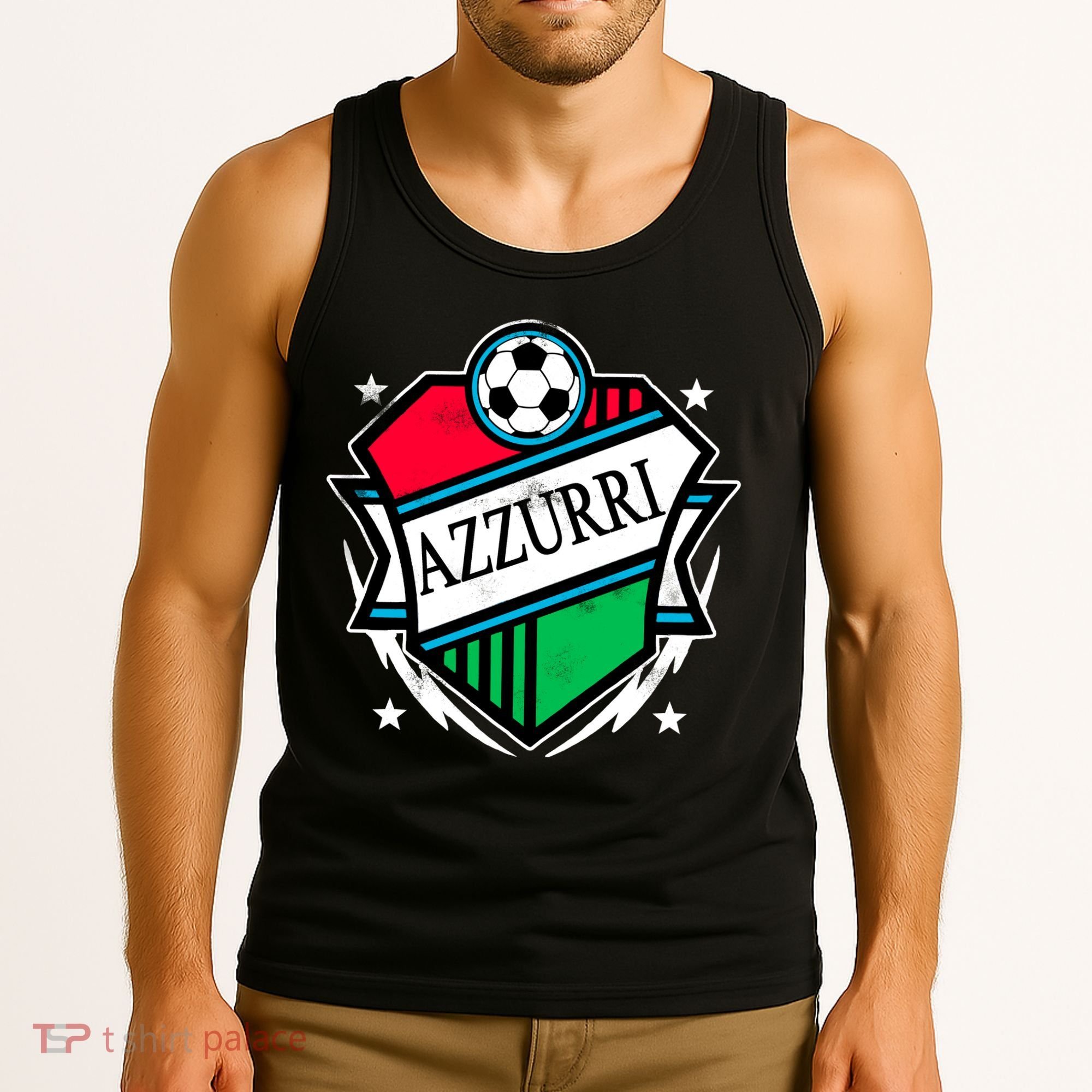 Azzurri Italy Soccer Fan Tank Top