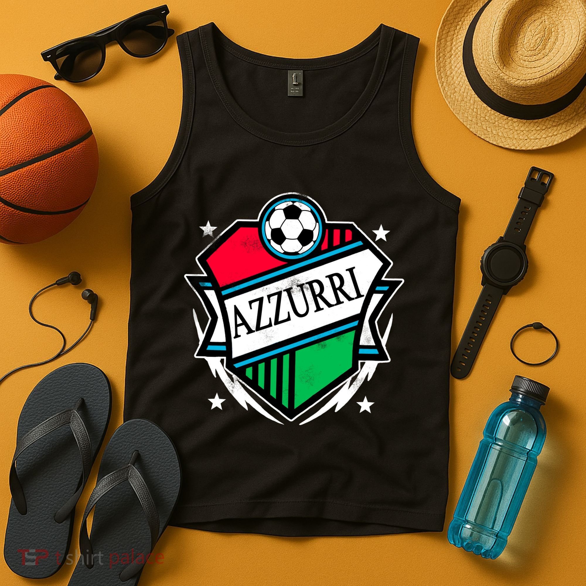 Azzurri Italy Soccer Fan Tank Top