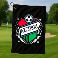 Azzurri Italy Soccer Fan Golf Towel thumb 1