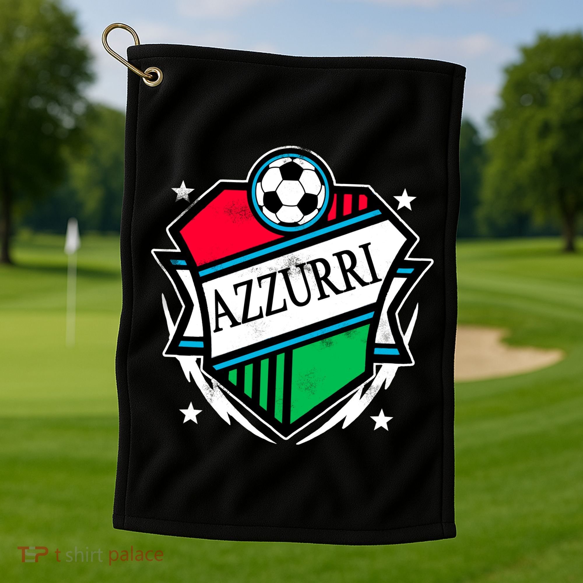 Azzurri Italy Soccer Fan Golf Towel