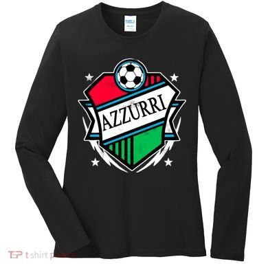 Azzurri Italy Soccer Fan Women's Long Sleeve Shirt