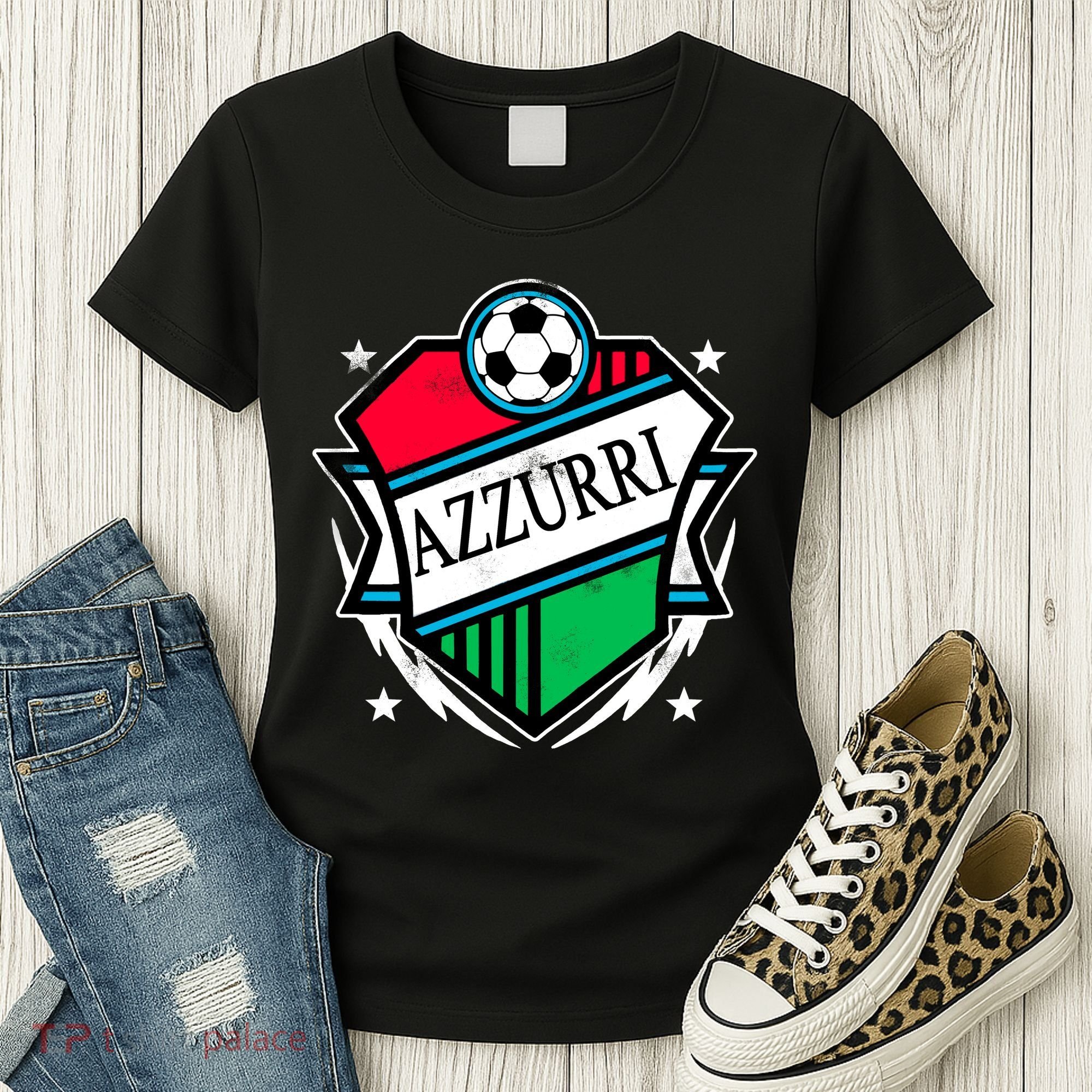 Azzurri Italy Soccer Fan Women's T-Shirt