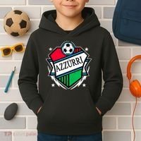 Azzurri Italy Soccer Fan Kids Hoodie thumb 2