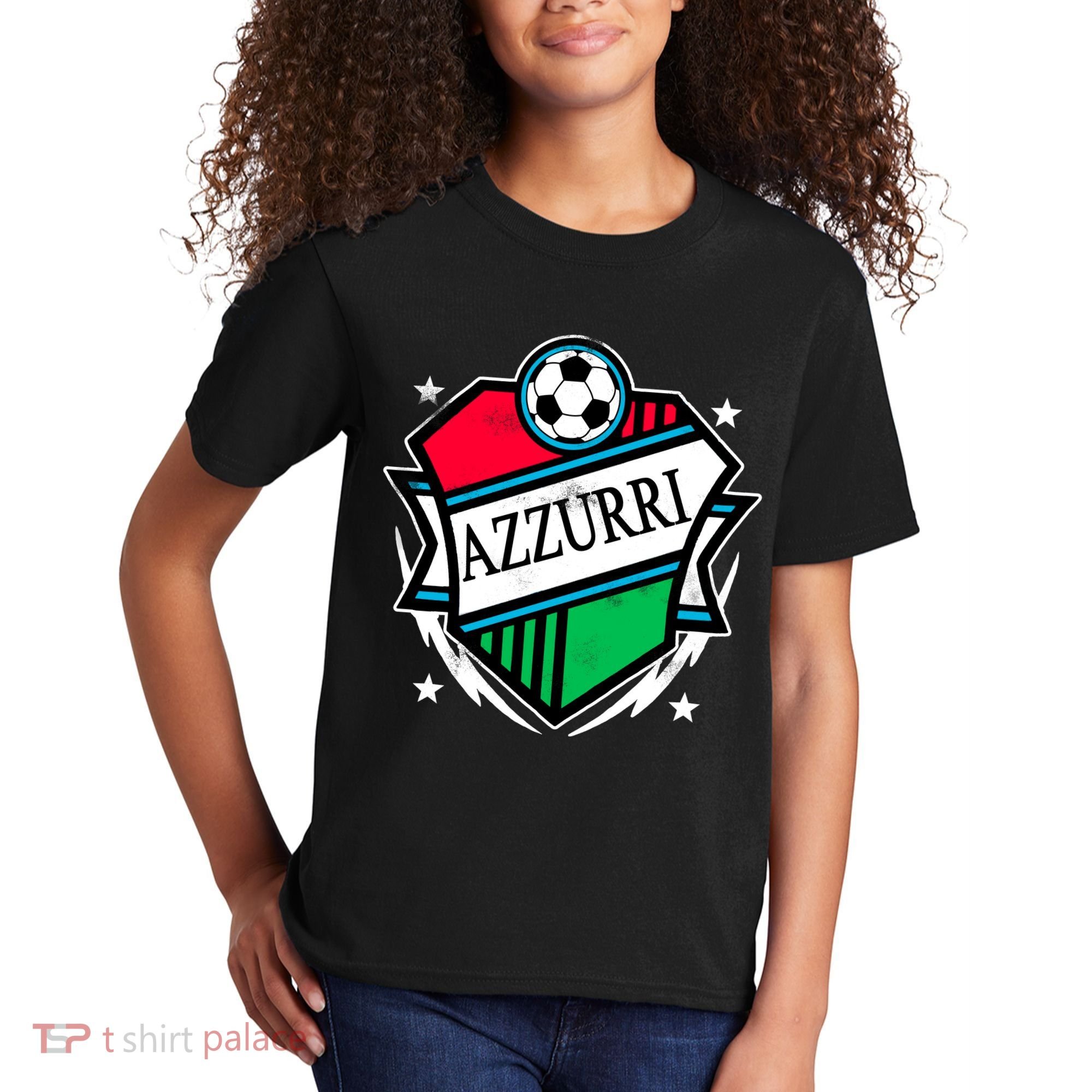 Azzurri Italy Soccer Fan Kids T-Shirt