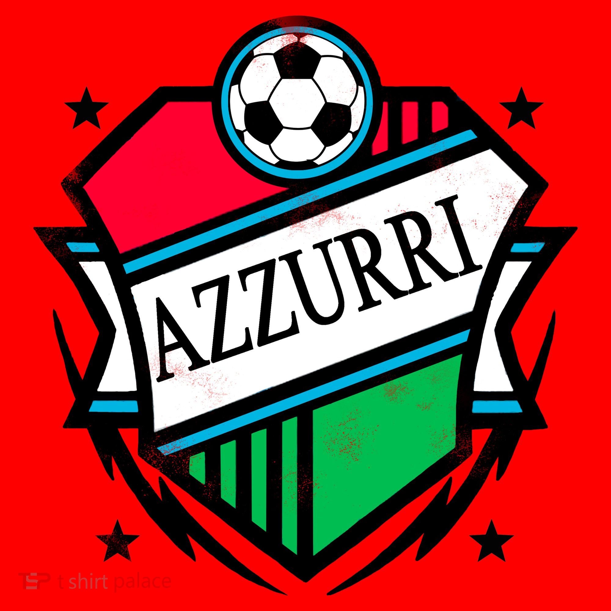Azzurri Italy Soccer Fan Santa Hat