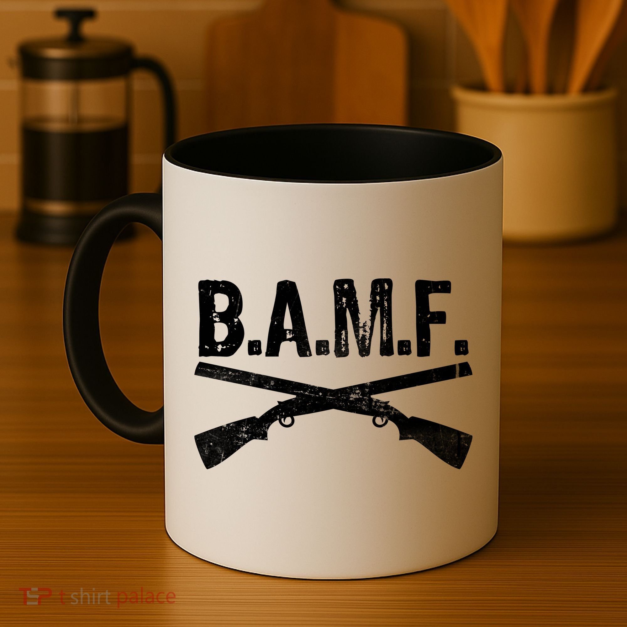 B.A.M.F. Guns Badass Coffee Mug