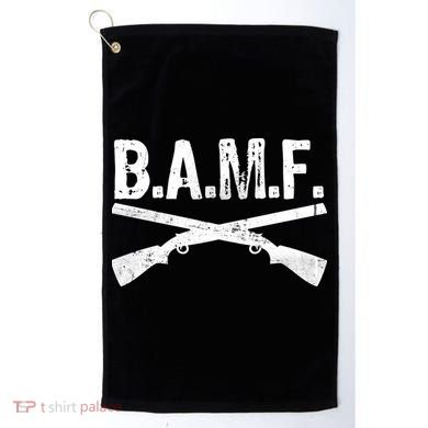 B.A.M.F. Guns Badass Golf Towel