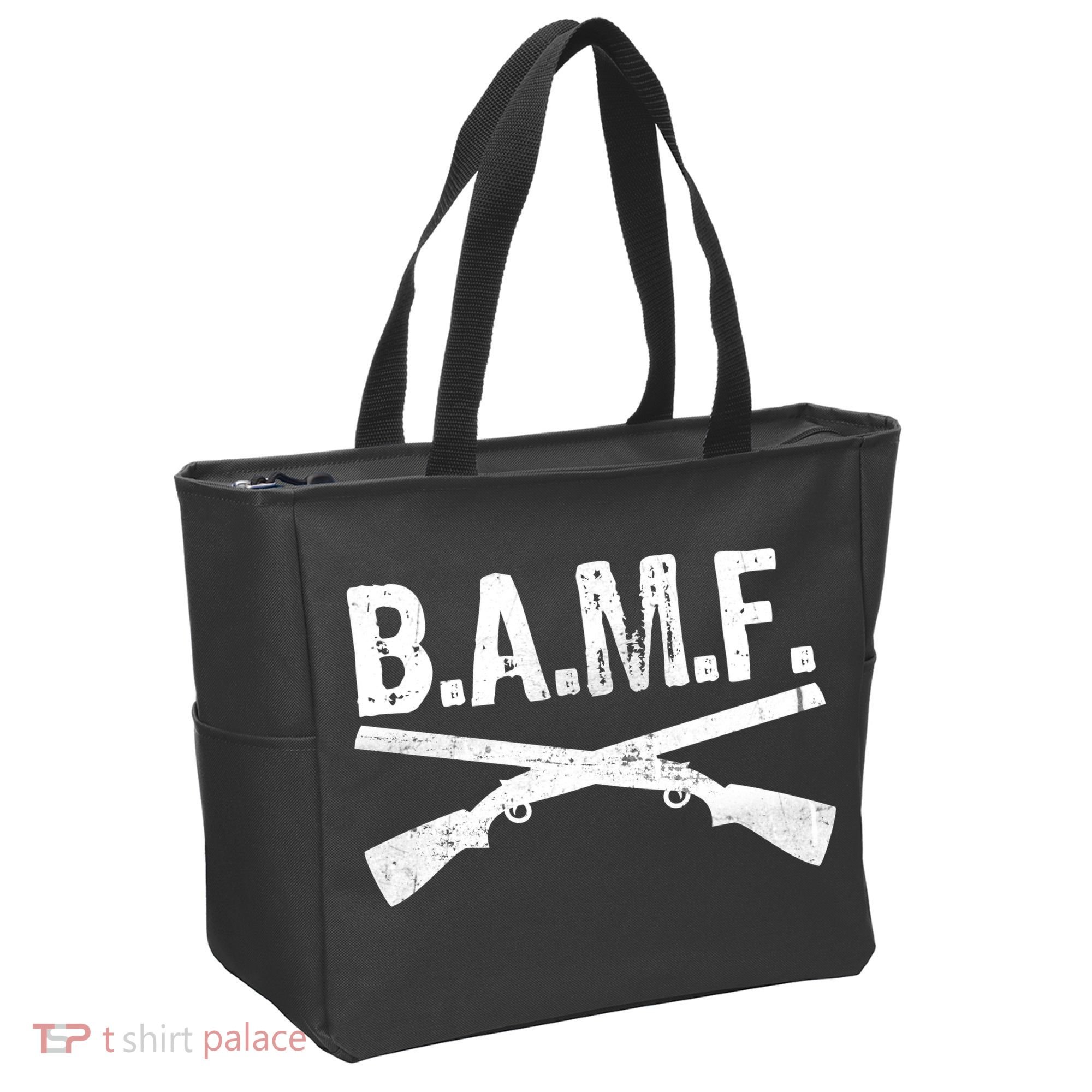B.A.M.F. Guns Badass Tote Bag