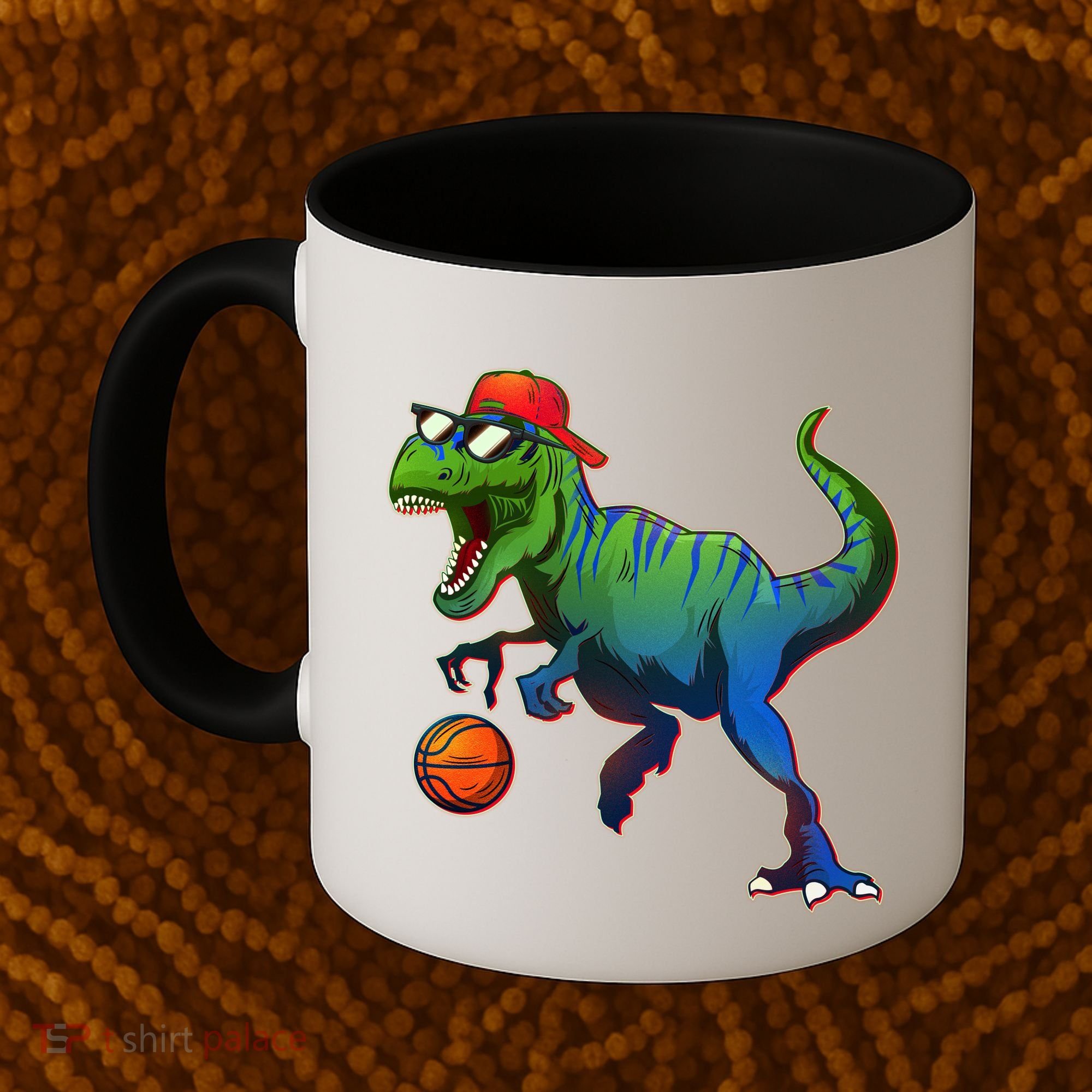B-Ball T-Rex Coffee Mug