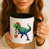 B-Ball T-Rex Coffee Mug thumb 3