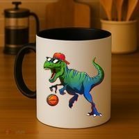 B-Ball T-Rex Coffee Mug thumb 4